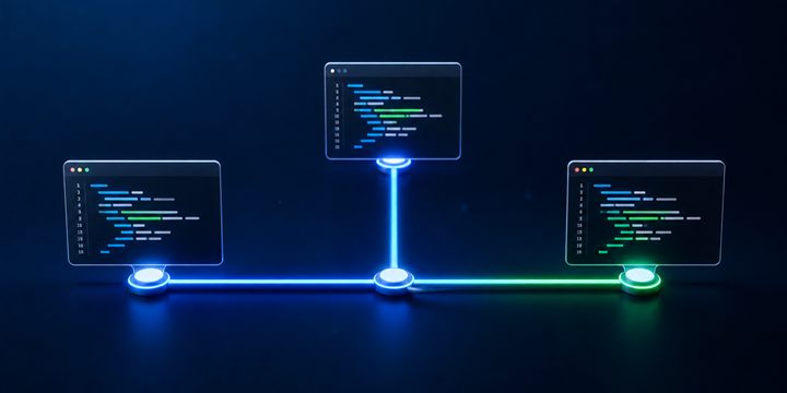 Representación visual de Git