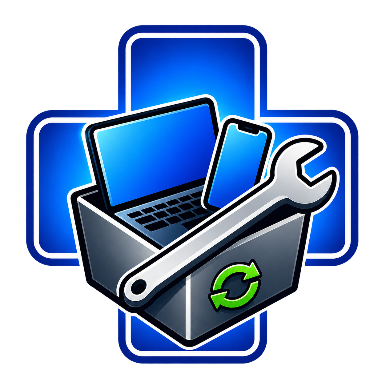 Logotipo oficial de TechRepair Pro, software para talleres de reparación